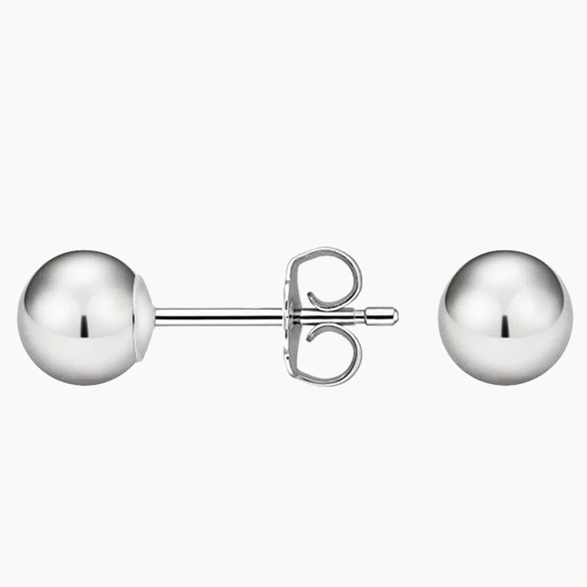 Brilliant Earth Ball Stud Earrings (8mm) In Silver